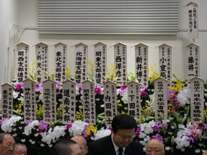尾内一郎氏の告別式