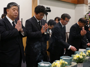 尾内一郎氏の告別式