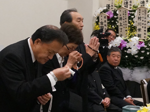 尾内一郎氏の告別式