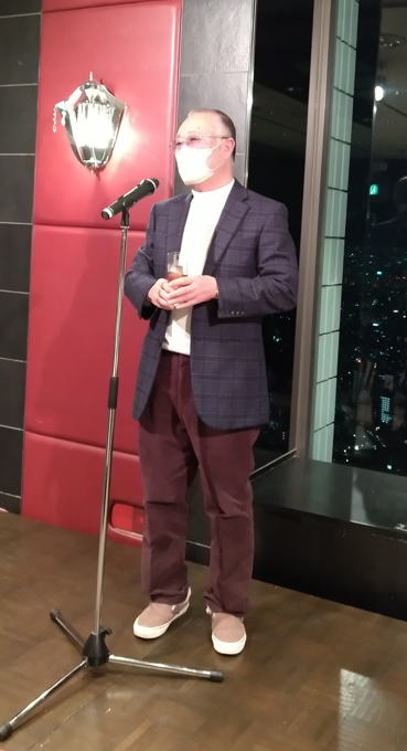 新井専務乾杯のご発声